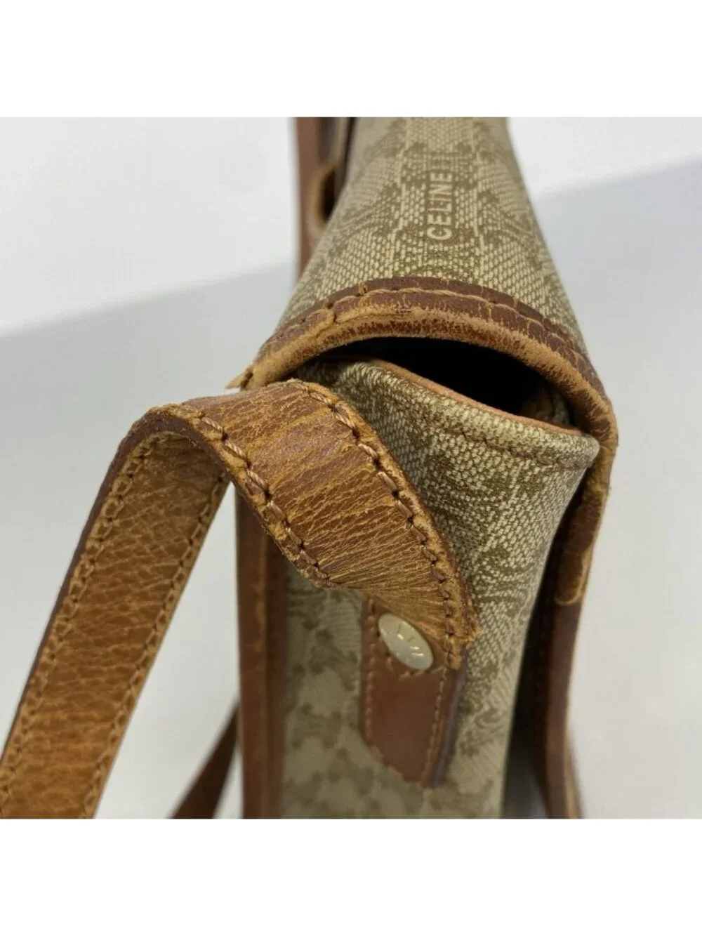 Celine Shoulder Bag Macadam Beige Gold - Picture 7 of 10